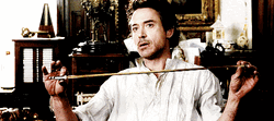 Robert DowneyJr. Jude Law Sherlock Holmes  GIF