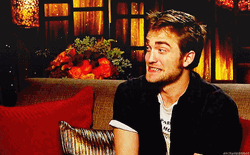 Robert Pattinson Interview Awkward Reaction GIF