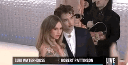 Robert Pattinson Suki Waterhouse Red Carpet GIF GIFDB