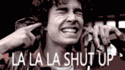 Robert Sheehan Lalala Shut Up GIF