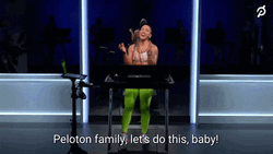 Robin Arzon Peloton Family Lets Do This GIF