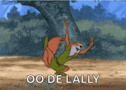 Robin Hood Cartwheel Oo De Lally GIF