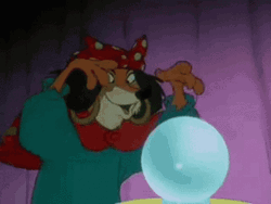 Robin Hood Fortune Teller Reading Crystal Ball GIF