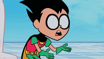 Robin In Glasses And Red Green Outfit GIF