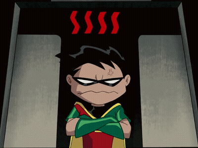 Robin With Arms Crossed GIF
