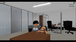 Roblox Character Beat Up Own Head GIF