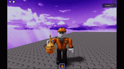 Roblox Character Holding Buttermilk Bottle GIF