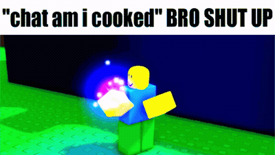 Roblox Character Saying Chat Ami Cooked GIF