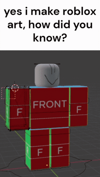 Roblox Character Saying Yes I Make Roblox Art How Did You Know GIF