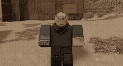 Roblox Character Standing In Snow GIF