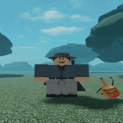 Roblox Character Standing With Honey Bottle GIF
