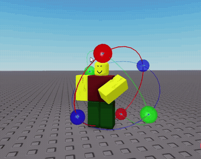Roblox Character Surrounded By Colorful Circles And Lines GIF