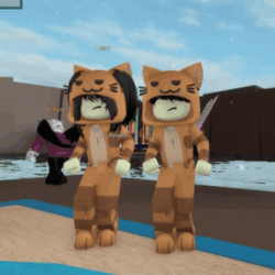Roblox Girl Tiger Outfit Dancing GIF