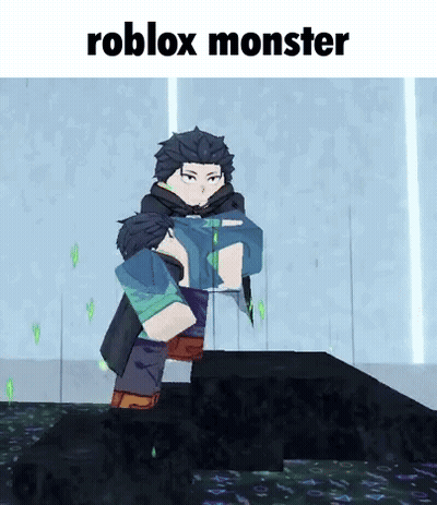 Roblox Monster Holding Another Person GIF