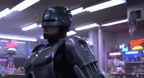 Robocop Inside Grocery GIF