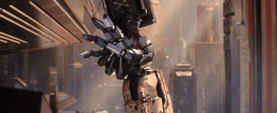Robot Arm With Letters X And Y GIF