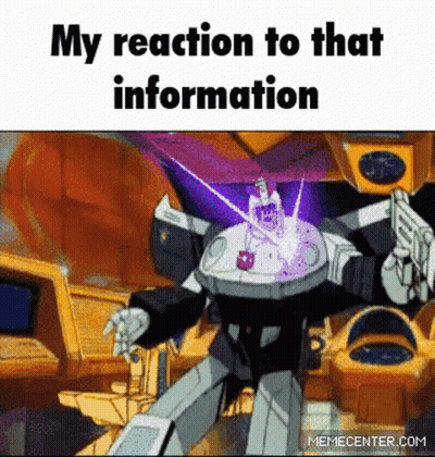Robot Cartoon My Reaction To That Information GIF