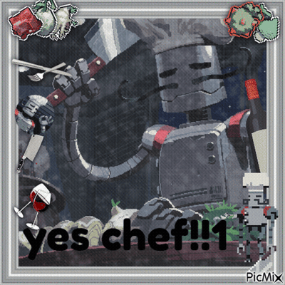 Robot Chef Knife Wine Says Yes Chef 1 GIF