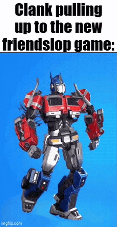 Robot Clank Pulling Up To New Friendslop Game GIF