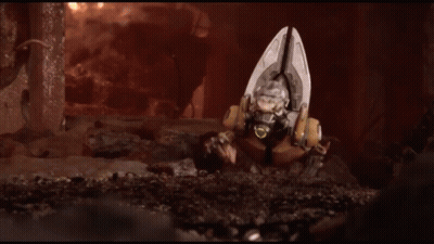 Robot Crawling In Dark Room GIF