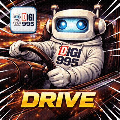 Robot Driving Car In Digi 995 Sweatshirt GIF