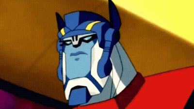 Robot Face Close Up With Yellow Eye GIF