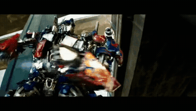 Robot Flying In Transformers Movie Scene GIF
