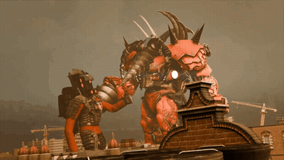 Robot Flying Saying Hell Nuh GIF