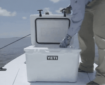 Robot Flying Through Air With Rock GIF