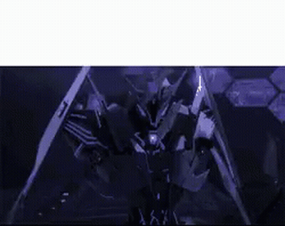 Robot Flying Through Dark Room In Video Game GIF