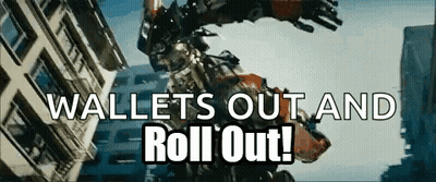 Robot Flying Wallets Out And Roll Out GIF