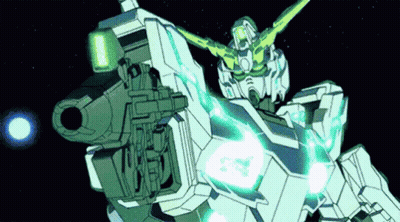 Robot Flying With Gun In Mouth GIF