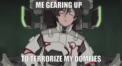 Robot Gearing Up To Terroristize My Oomfies GIF