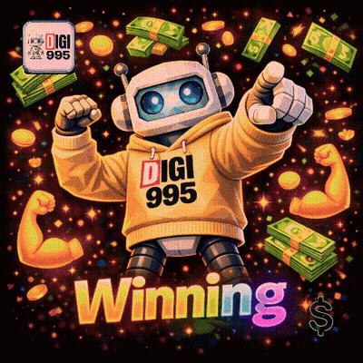 Robot Giving Thumbs Up In Digi 995 Hoodie GIF