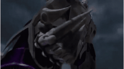 Robot Head With Purple Light GIF