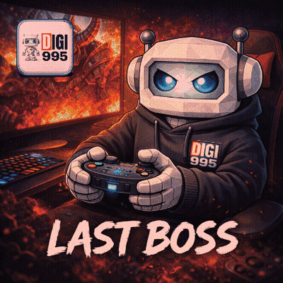 Robot Holding Controller Saying Last Boss GIF
