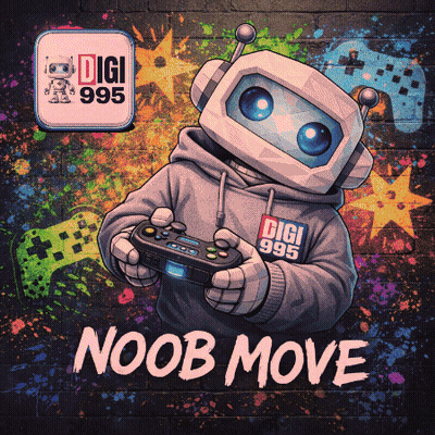 Robot Holding Controller Saying Noob Move GIF