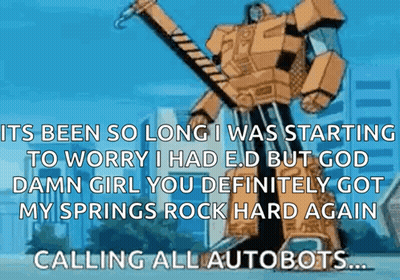 Robot Holding Hammer Its Been So Long I Was Starting To Worry GIF