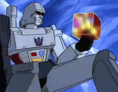 Robot Holding Red Cube GIF