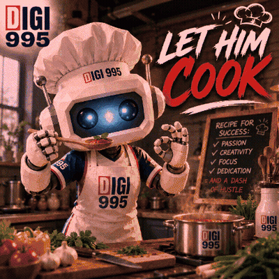 Robot In Chef's Hat Digi 995 Ad GIF