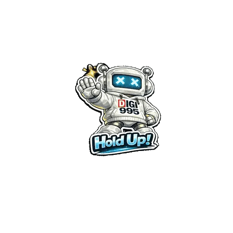 Robot In Digi 999 Sweatshirt Sticker