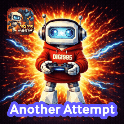 Robot In Headphones And Red Digi 1995 Hoodie With Controller GIF