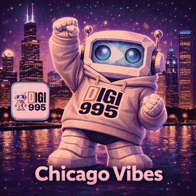 Robot In Hoodie Saying Digi 995 GIF