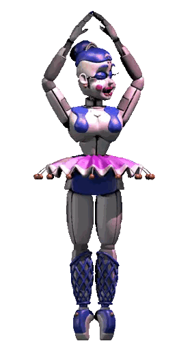Robot In Purple And White Dancing Sticker