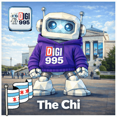 Robot In Purple Digi 995 Sweatshirt GIF