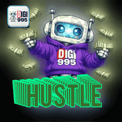 Robot In Purple Digi 995 Sweatshirt GIF