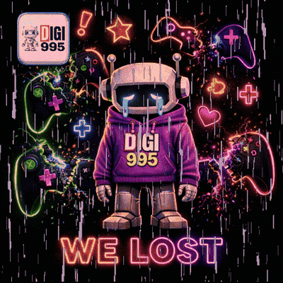 Robot In Purple Hoodie Saying Digi GIF