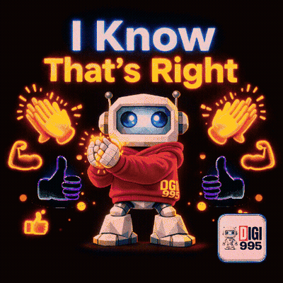 Robot In Red Hoodie Saying Ogi 999 GIF