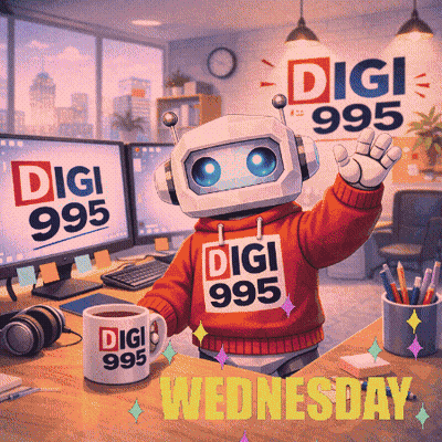 Robot In Red Sweater Saying Digi 995 GIF