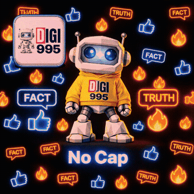 Robot In Yellow Hoodie Saying Digi 995 GIF